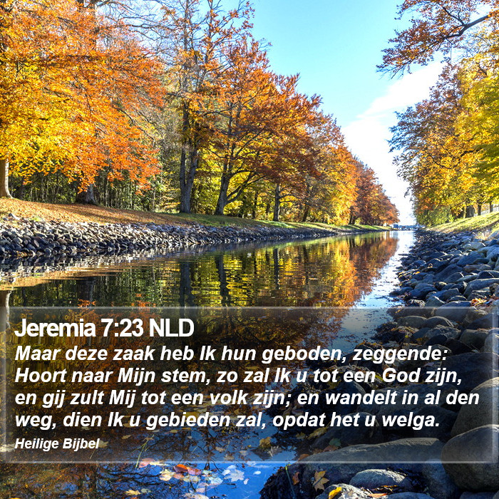 Jeremia 7:23 NLD Bible Study