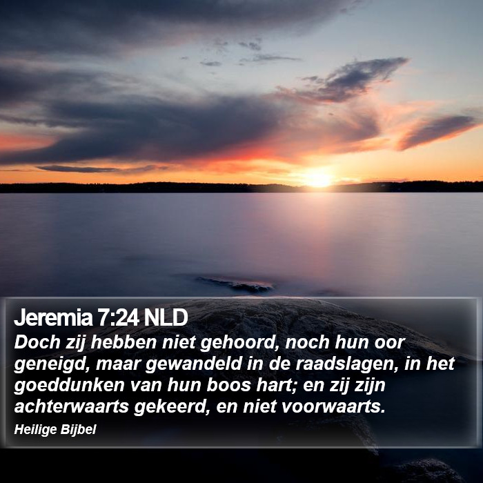 Jeremia 7:24 NLD Bible Study