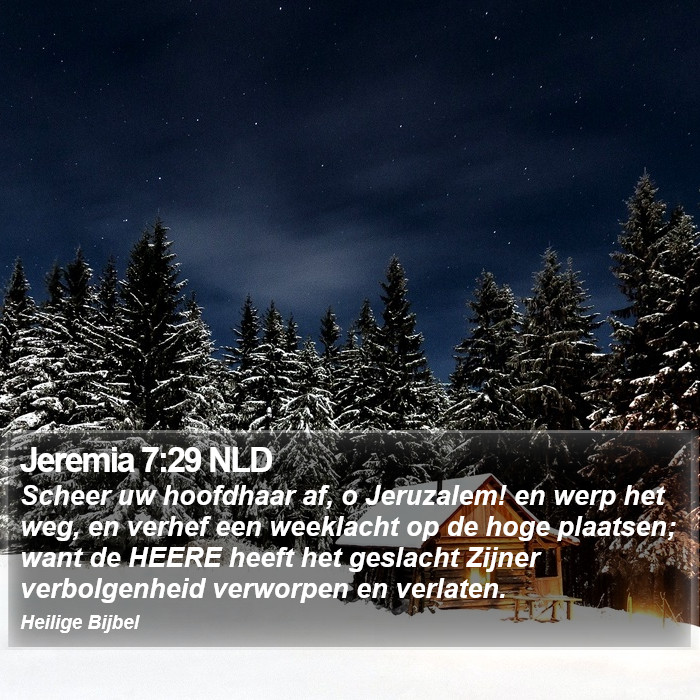 Jeremia 7:29 NLD Bible Study