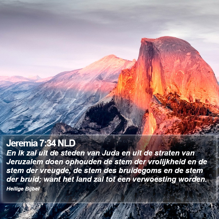 Jeremia 7:34 NLD Bible Study