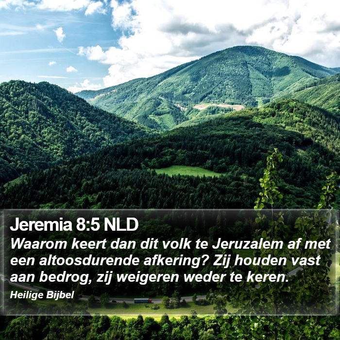 Jeremia 8:5 NLD Bible Study