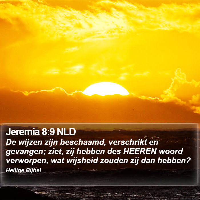 Jeremia 8:9 NLD Bible Study
