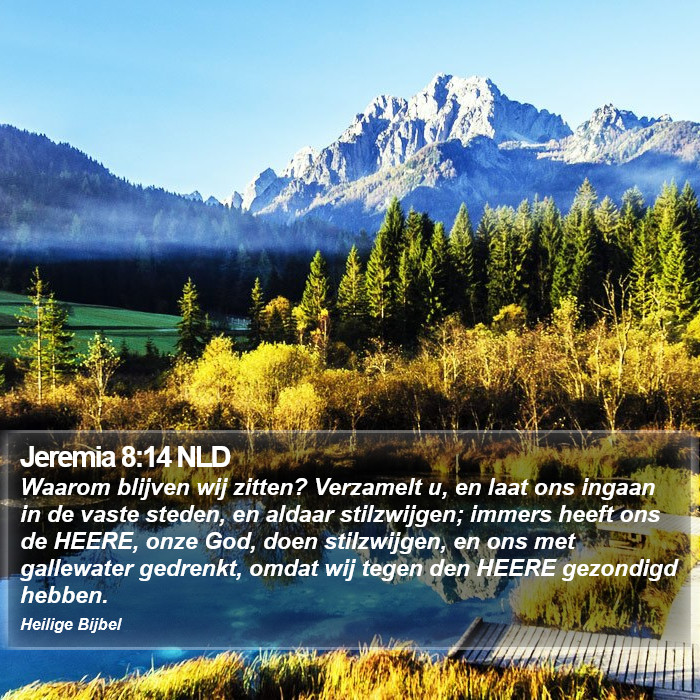 Jeremia 8:14 NLD Bible Study