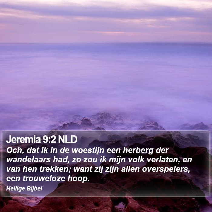 Jeremia 9:2 NLD Bible Study