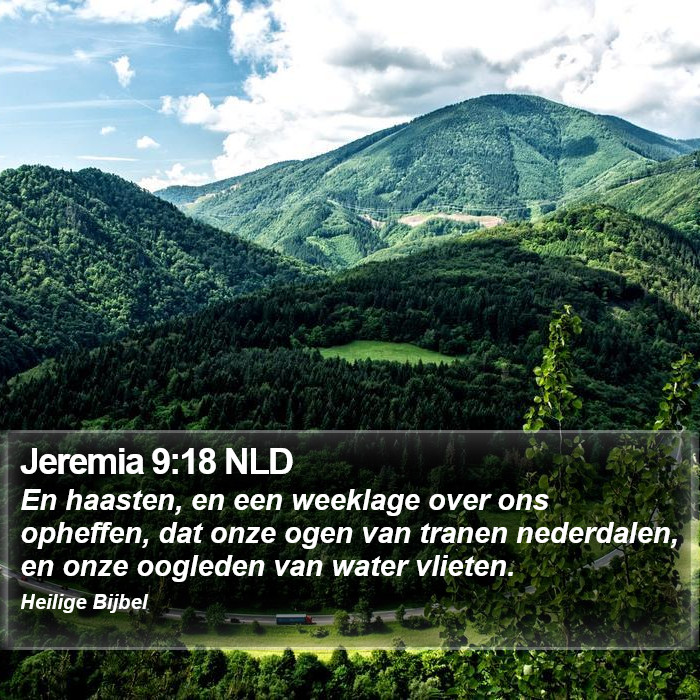 Jeremia 9:18 NLD Bible Study