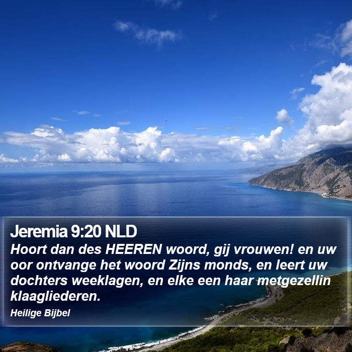 Jeremia 9:20 NLD Bible Study