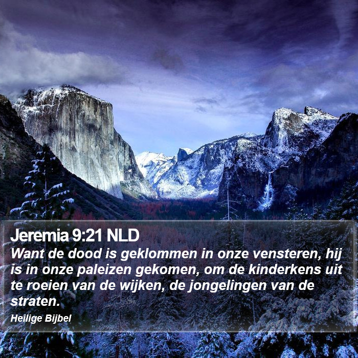 Jeremia 9:21 NLD Bible Study