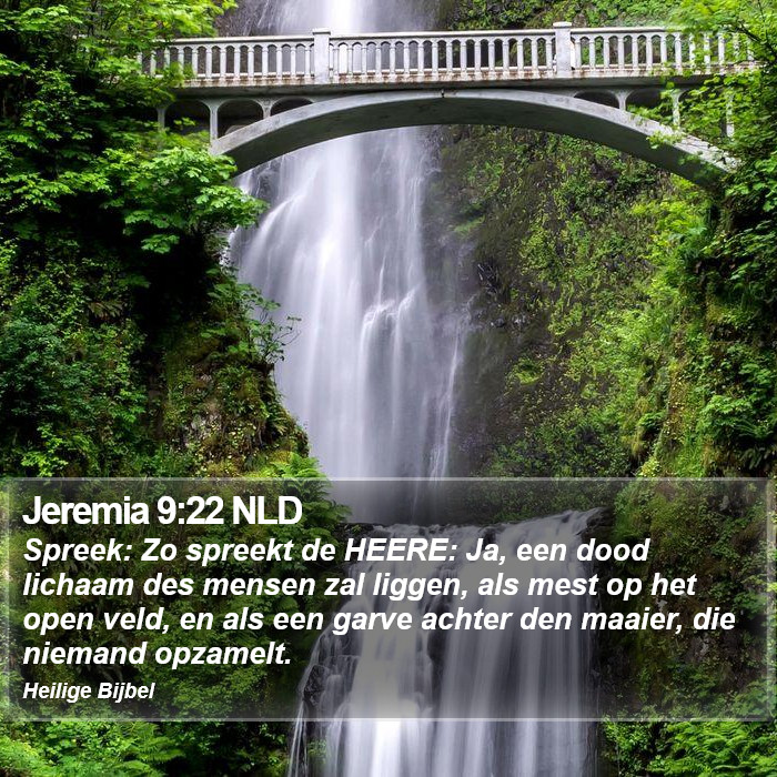 Jeremia 9:22 NLD Bible Study