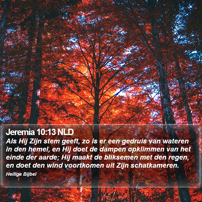 Jeremia 10:13 NLD Bible Study