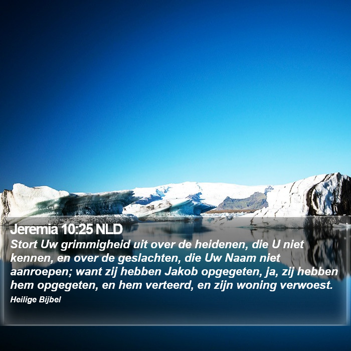 Jeremia 10:25 NLD Bible Study
