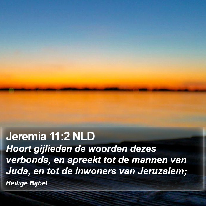 Jeremia 11:2 NLD Bible Study