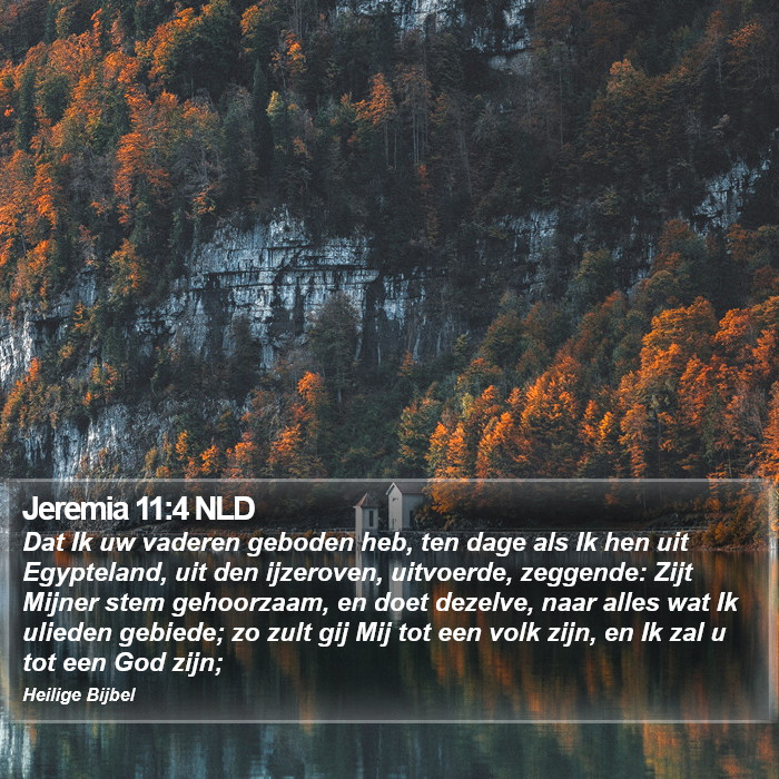 Jeremia 11:4 NLD Bible Study