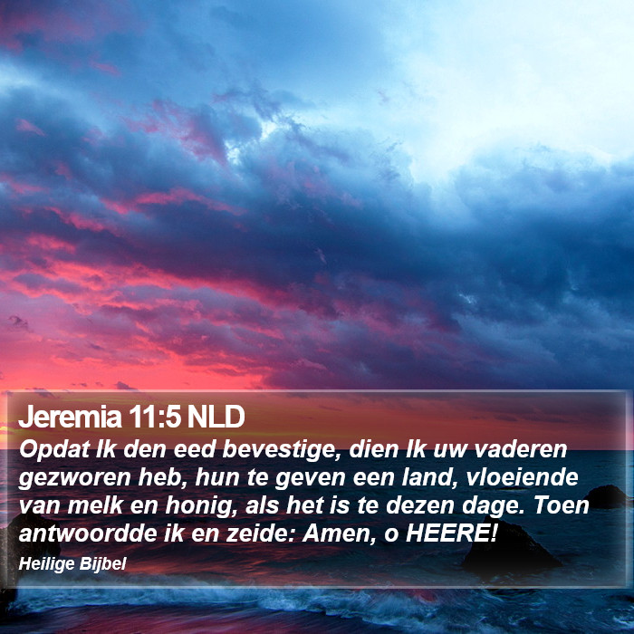 Jeremia 11:5 NLD Bible Study