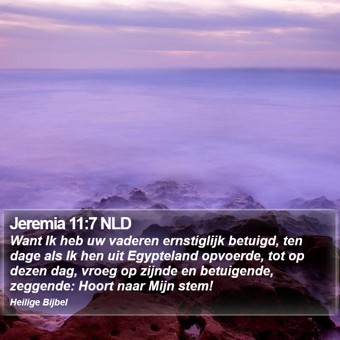 Jeremia 11:7 NLD Bible Study