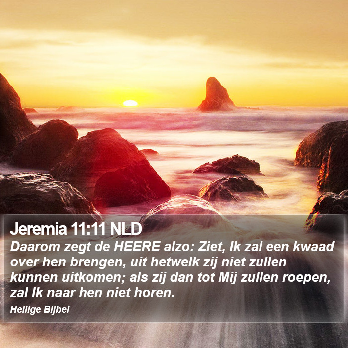 Jeremia 11:11 NLD Bible Study