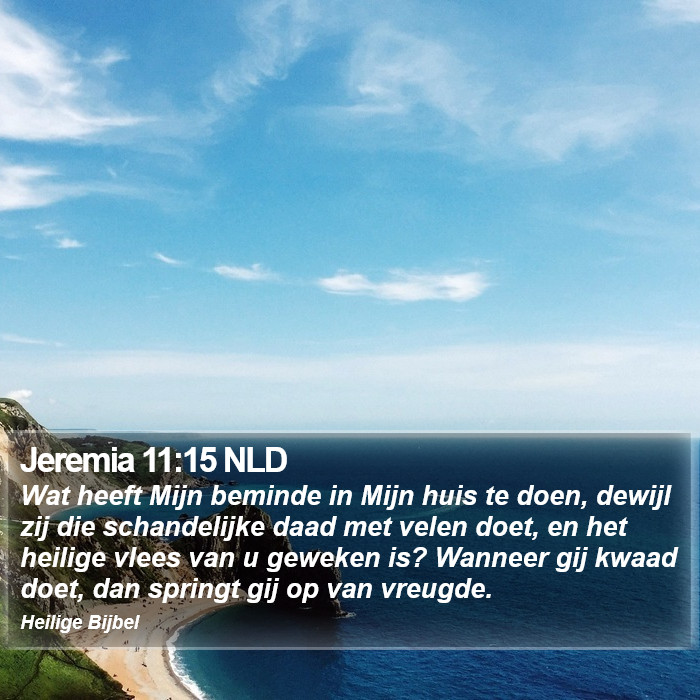 Jeremia 11:15 NLD Bible Study