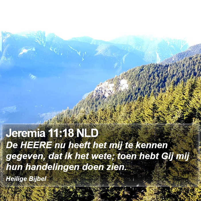 Jeremia 11:18 NLD Bible Study