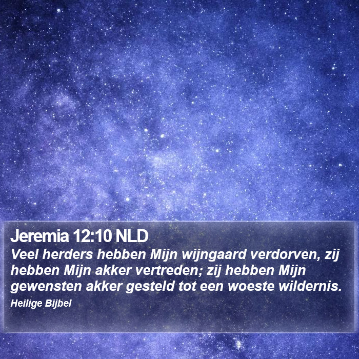 Jeremia 12:10 NLD Bible Study