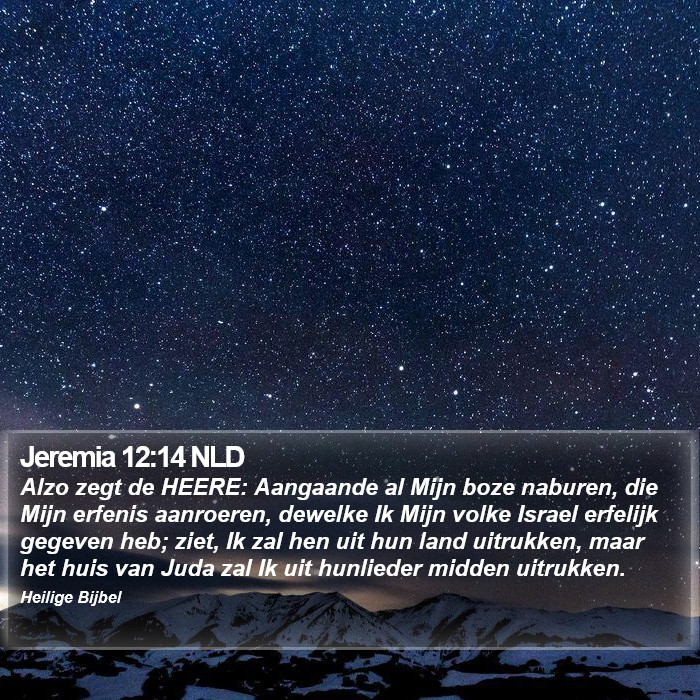 Jeremia 12:14 NLD Bible Study