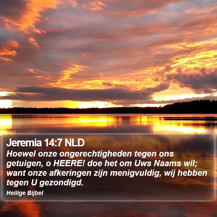 Jeremia 14:7 NLD Bible Study