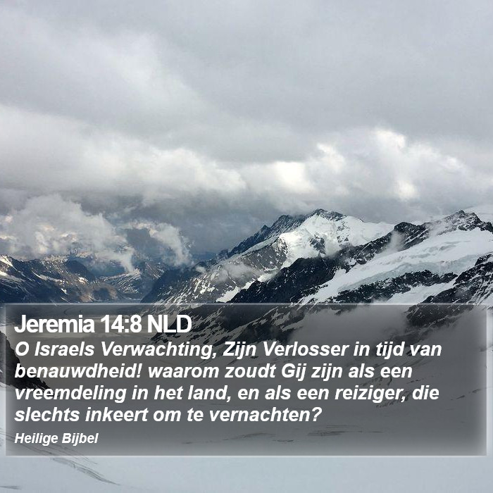 Jeremia 14:8 NLD Bible Study