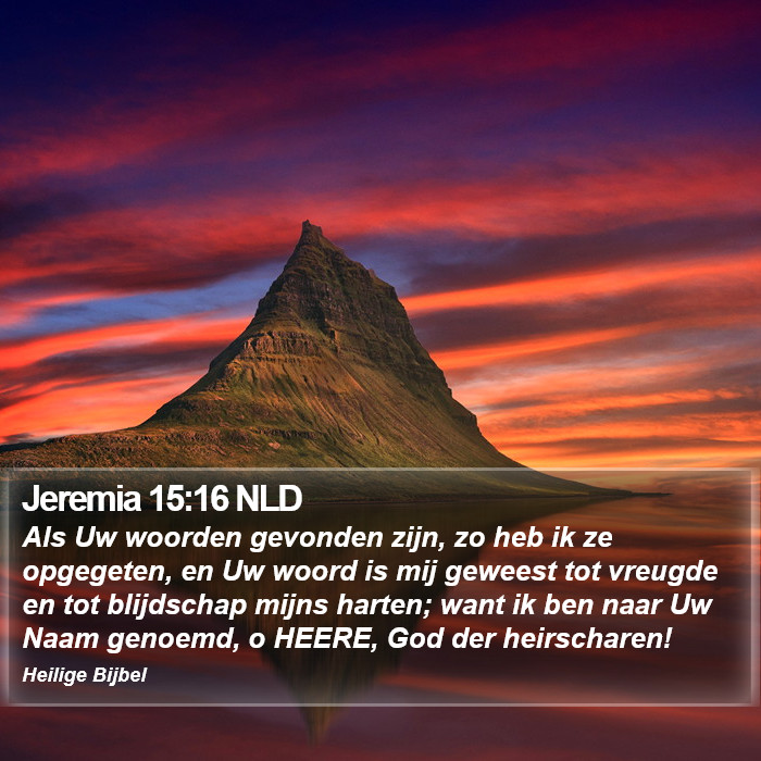 Jeremia 15:16 NLD Bible Study