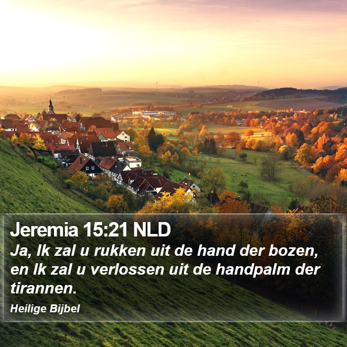 Jeremia 15:21 NLD Bible Study