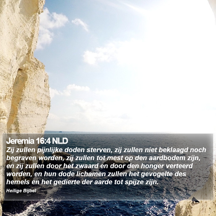 Jeremia 16:4 NLD Bible Study