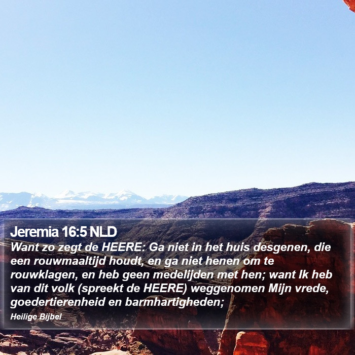 Jeremia 16:5 NLD Bible Study
