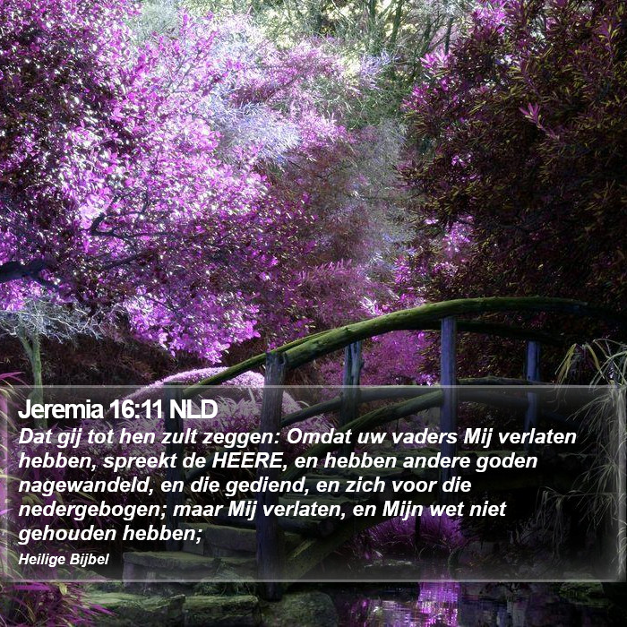Jeremia 16:11 NLD Bible Study
