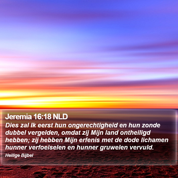 Jeremia 16:18 NLD Bible Study