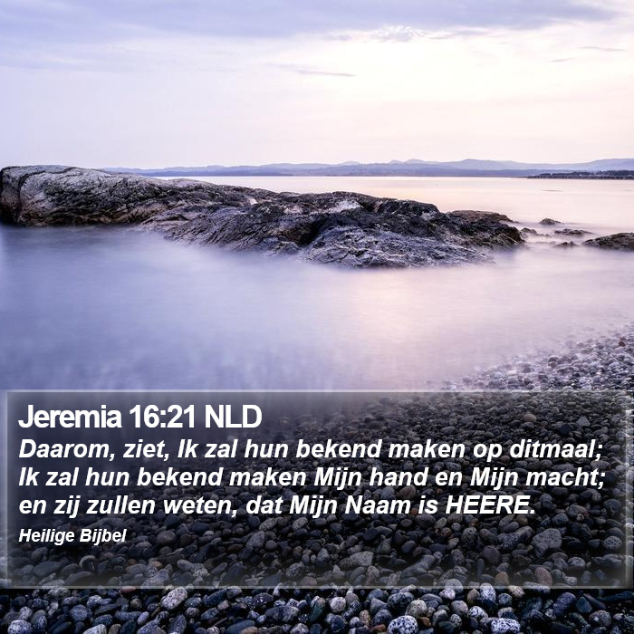Jeremia 16:21 NLD Bible Study