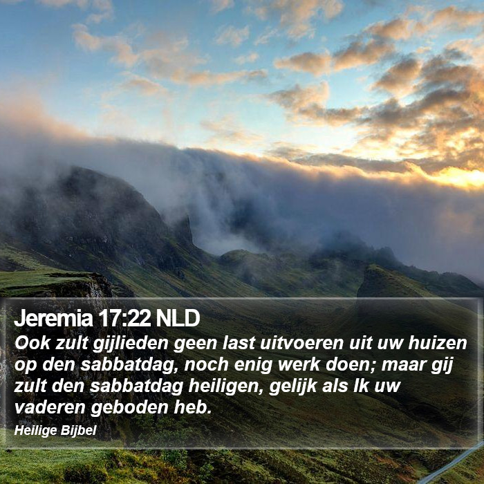 Jeremia 17:22 NLD Bible Study