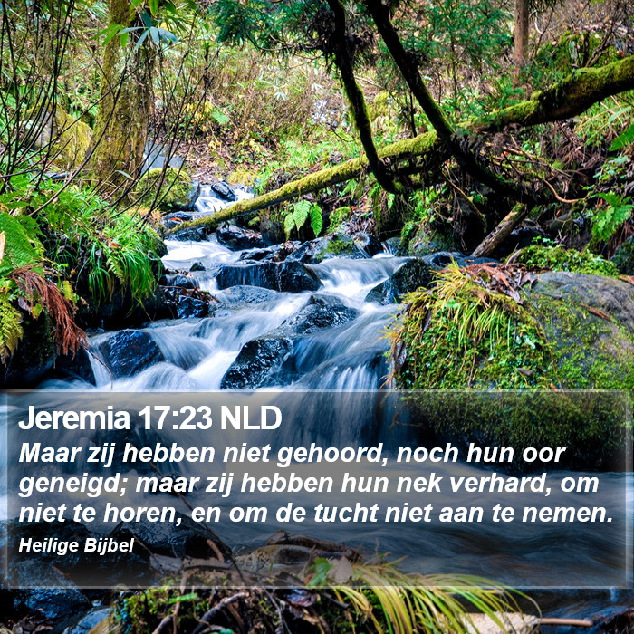 Jeremia 17:23 NLD Bible Study