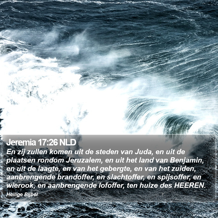 Jeremia 17:26 NLD Bible Study