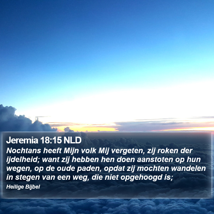 Jeremia 18:15 NLD Bible Study