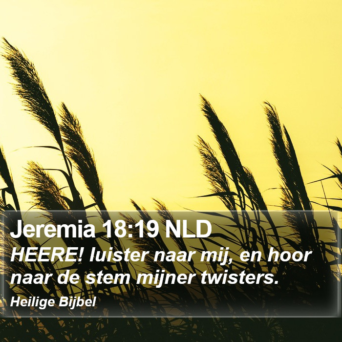 Jeremia 18:19 NLD Bible Study
