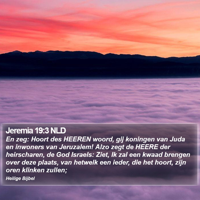 Jeremia 19:3 NLD Bible Study