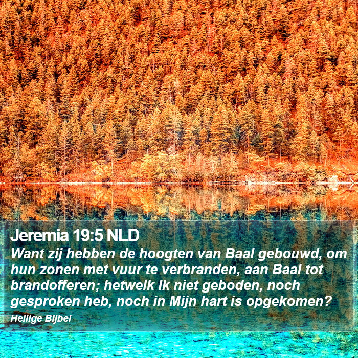 Jeremia 19:5 NLD Bible Study