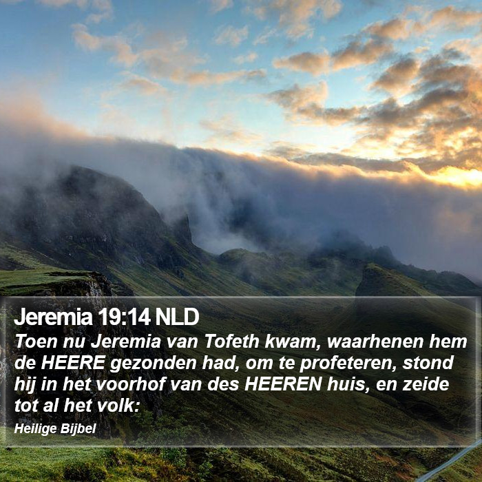 Jeremia 19:14 NLD Bible Study