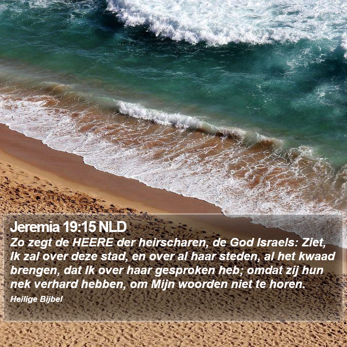 Jeremia 19:15 NLD Bible Study