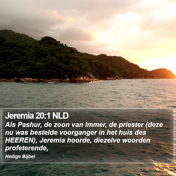 Jeremia 20:1 NLD Bible Study