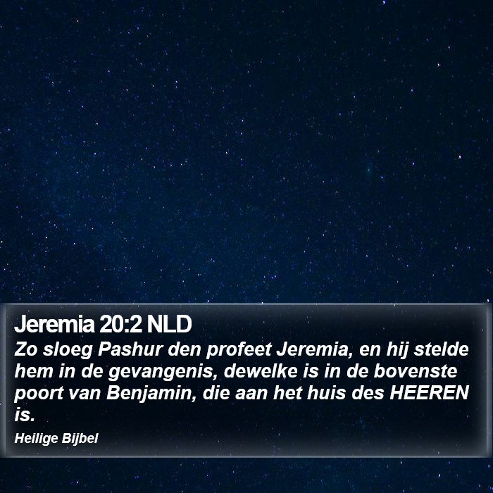 Jeremia 20:2 NLD Bible Study