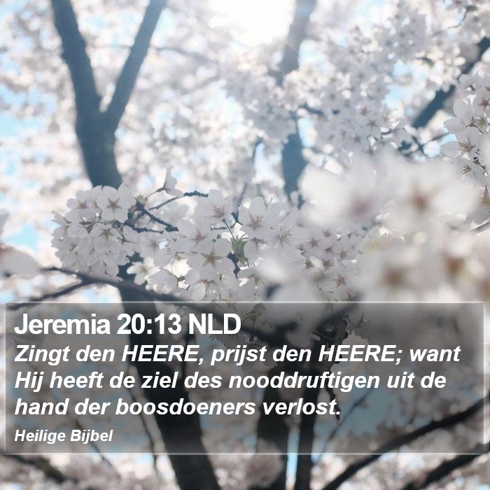 Jeremia 20:13 NLD Bible Study