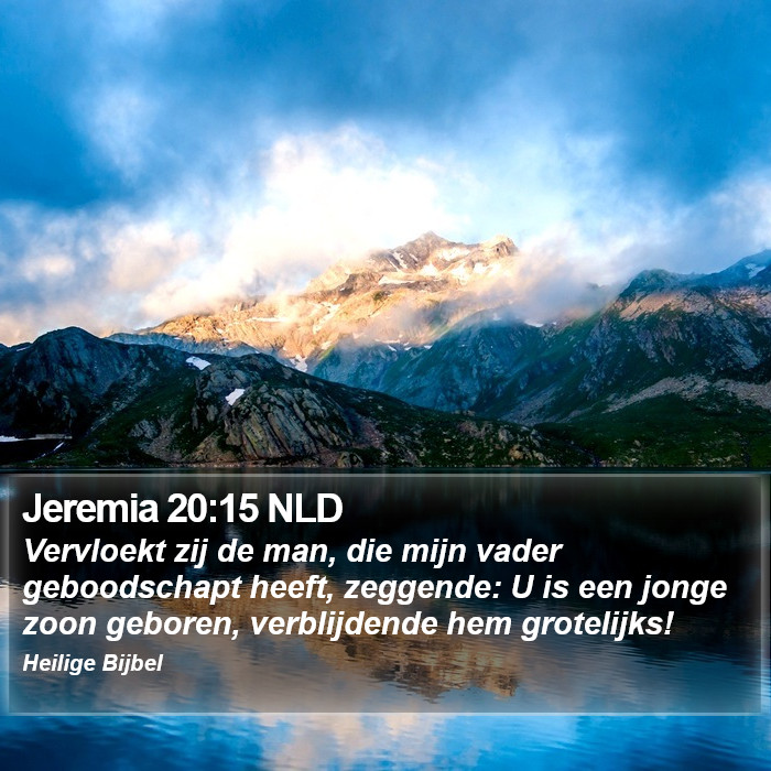 Jeremia 20:15 NLD Bible Study