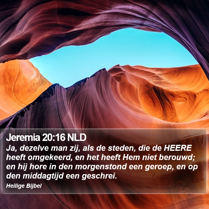 Jeremia 20:16 NLD Bible Study