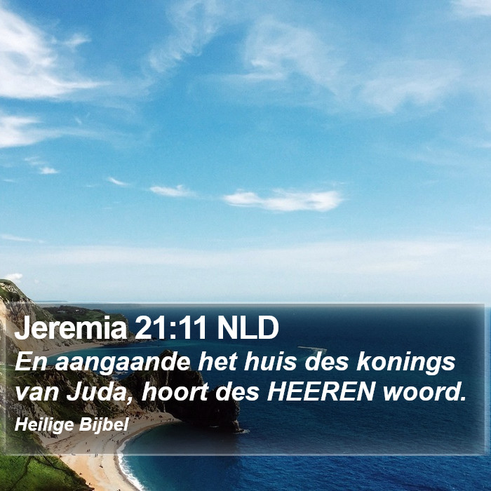 Jeremia 21:11 NLD Bible Study