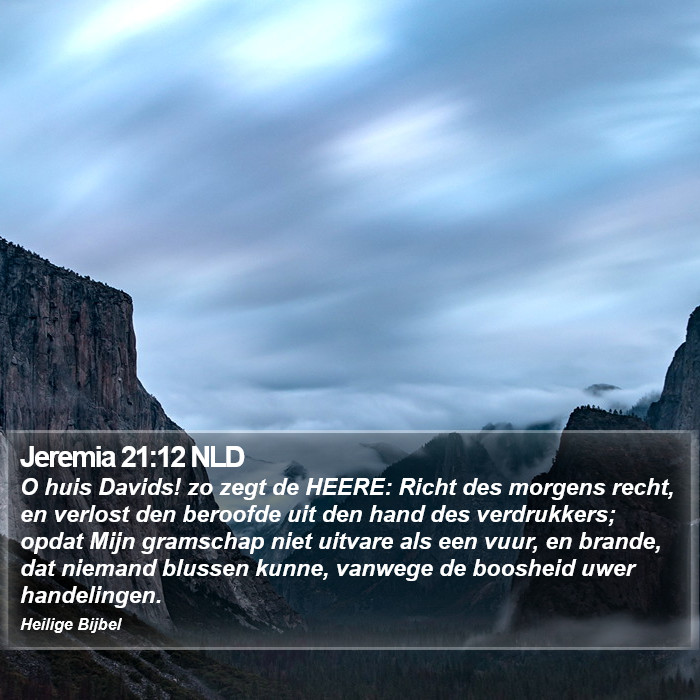 Jeremia 21:12 NLD Bible Study