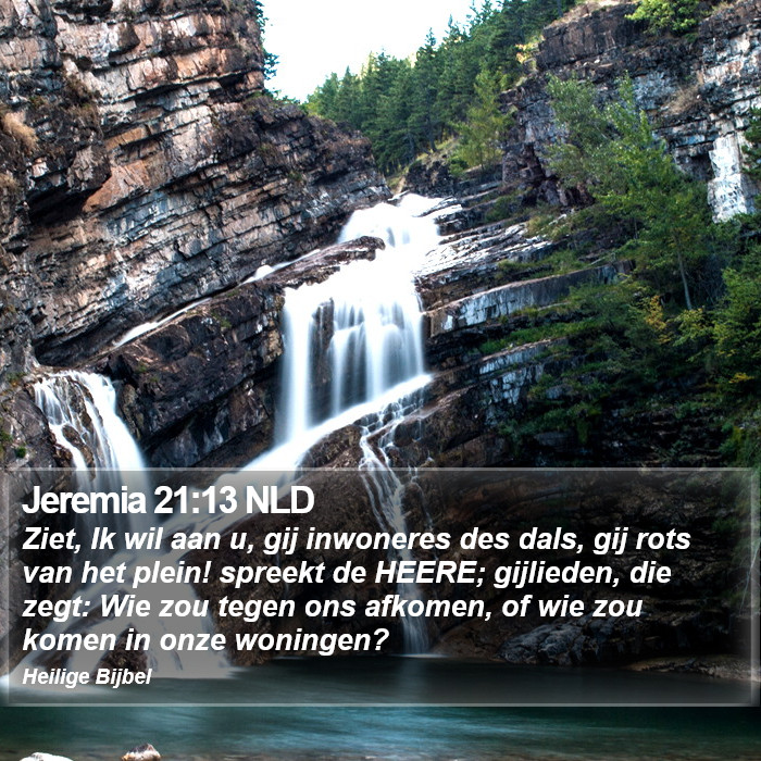 Jeremia 21:13 NLD Bible Study