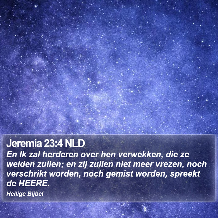 Jeremia 23:4 NLD Bible Study